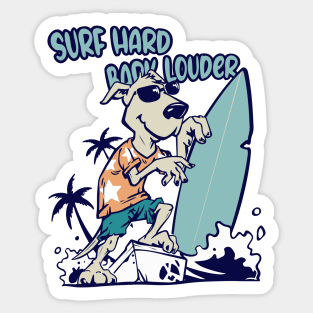 Dog surf 96013 Sticker